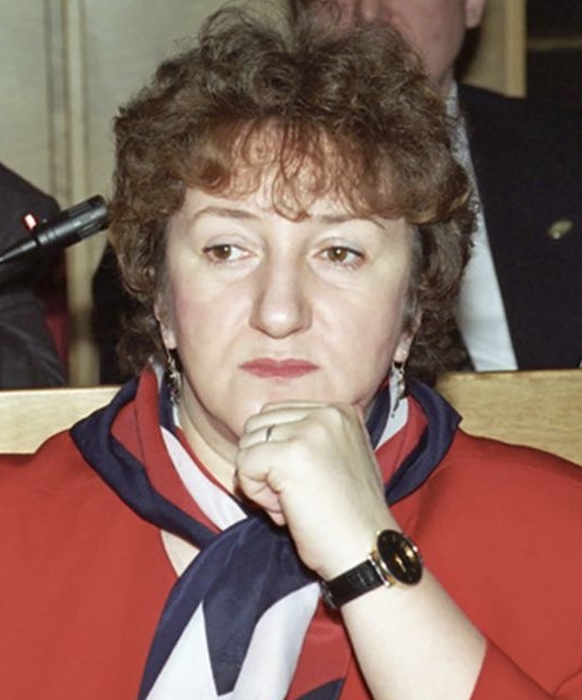 Portrait of Russian politician and human-rights advocate Galina Starovoitova